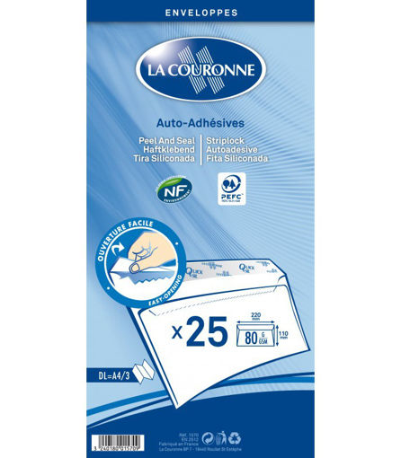 Picture of ENVELOPE - WHITE DL X25